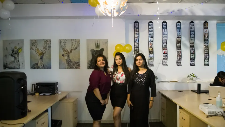 Colleagues together in the office